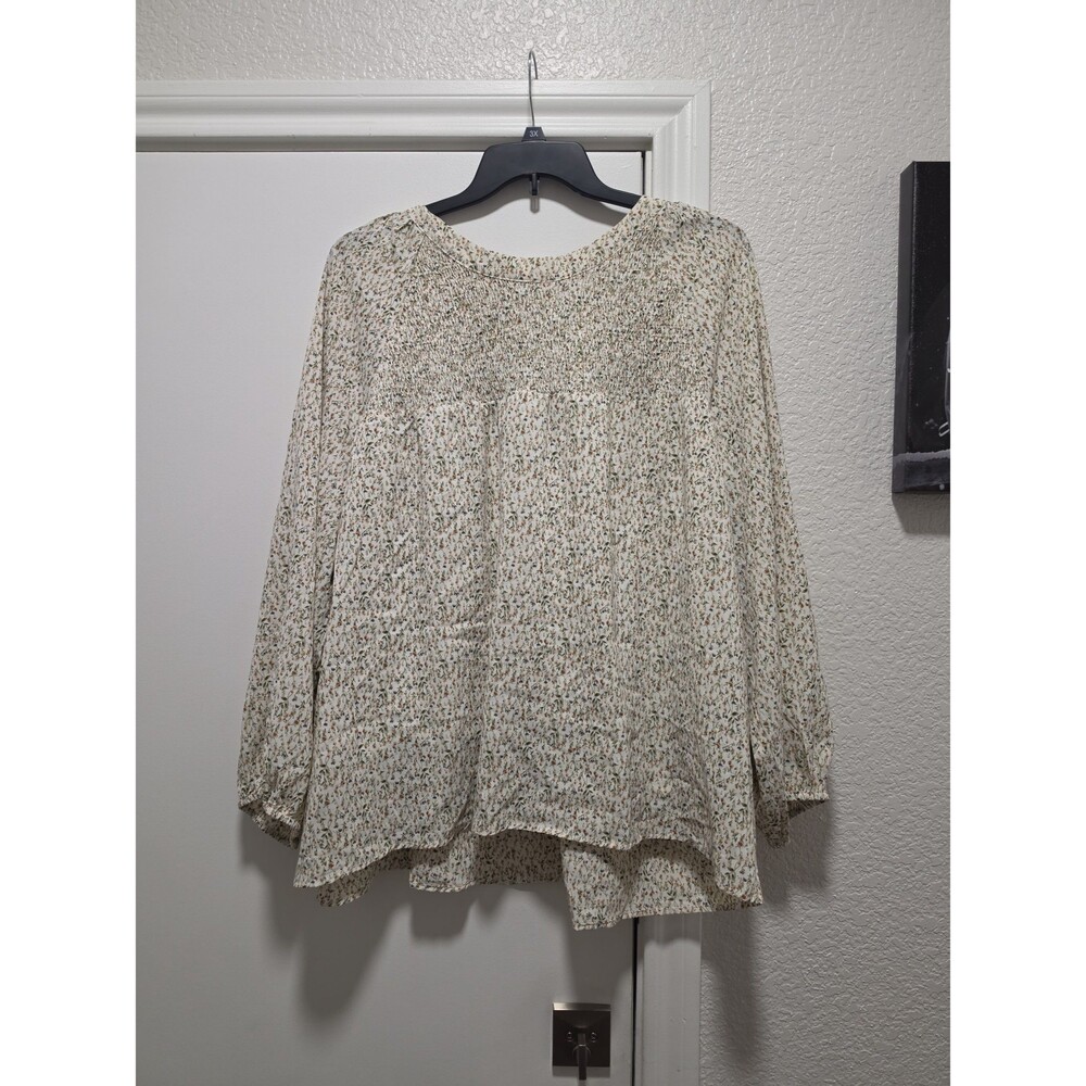 Hayden Smocked Blouse Sz 3X